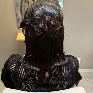 ミディアム ヘアアレンジ 褒められヘアメイク /‎ボブ女子🐶みおのヘアスタイル