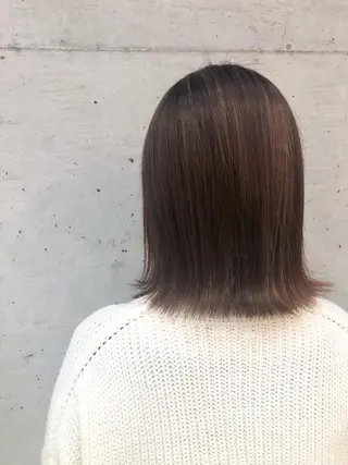 ミディアム カラー 大栗 佑也  髪質改善のヘアスタイル
