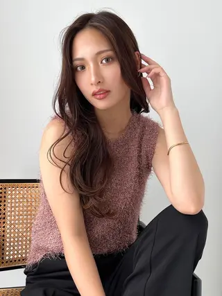 ロング ANGELICA LABO 梅田店のヘアスタイル