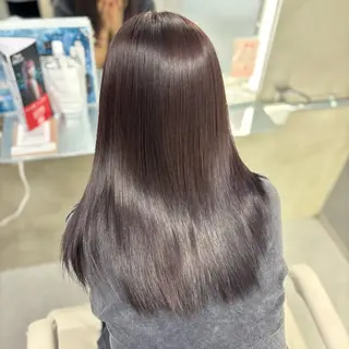 セミロング カラー 加藤 彩花のヘアスタイル