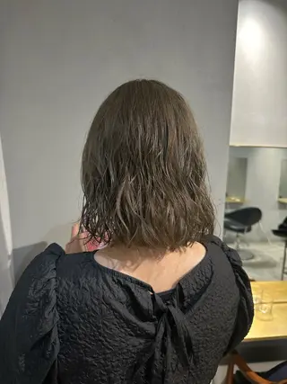 ミディアム パーマ ウェーブパーマ/ レイヤー/齋藤大貴のヘアスタイル