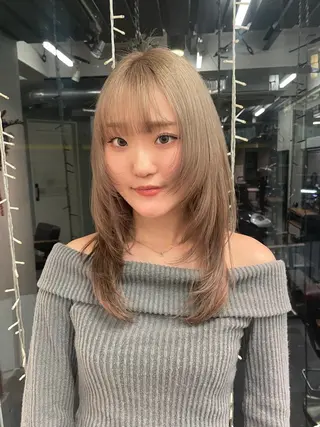 カラー 長野 温佳のヘアスタイル