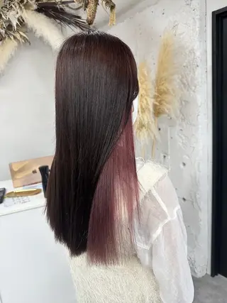 ロング カラー ハイトーン/ダブル カラー/akihoのヘアスタイル