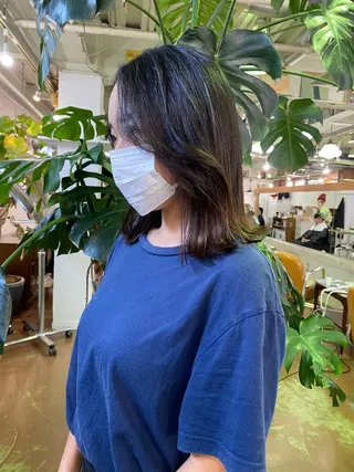 ミディアム パーマ なぎ🌿.∘[ボブ, ニュアンスカラー]のヘアスタイル