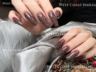 ネイル リボン、ガーリー パーツ放題専門店のネイルデザイン