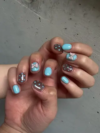 ネイル IROHA NAIL Kurumi🪽🫧のネイルデザイン