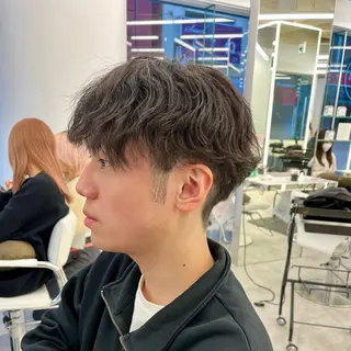 ショート カラー パーマ メンズ 森龍馬 メンズ専門美容師のヘアスタイル