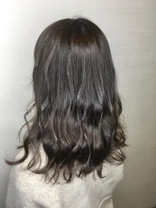 セミロング カラー ヘアアレンジ 🧶ブリーチカラー TERU🧶のヘアスタイル