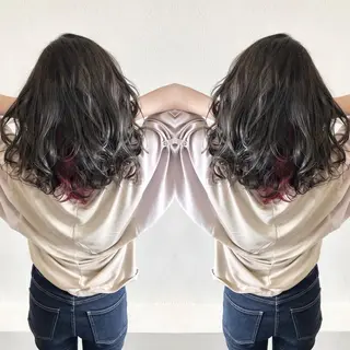 セミロング カラー Hair make VERDA所属・宮下 耕平のヘアスタイル