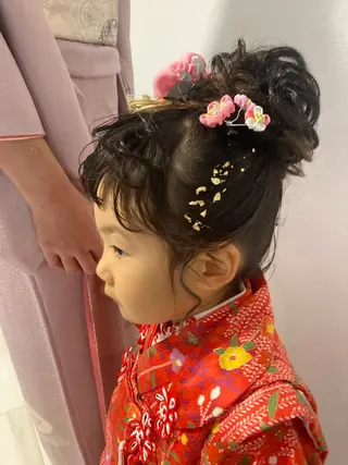 ミディアム 白髪ぼかしハイライト 着付けヘアアレンジのその他イメージ