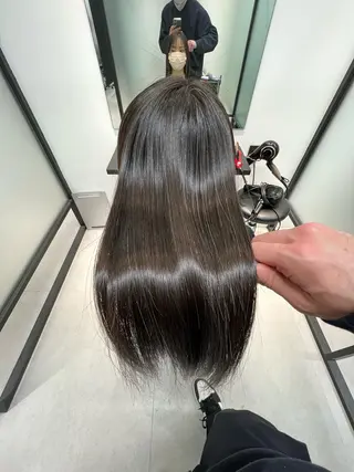 ロング 髪質改善/縮毛矯正 艶カラー/珠聡のヘアスタイル