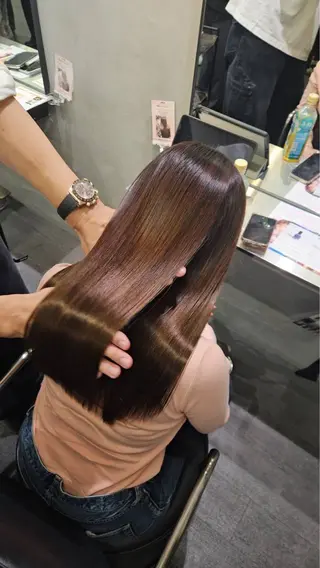 ロング パーマ 谷口 優奈のヘアスタイル