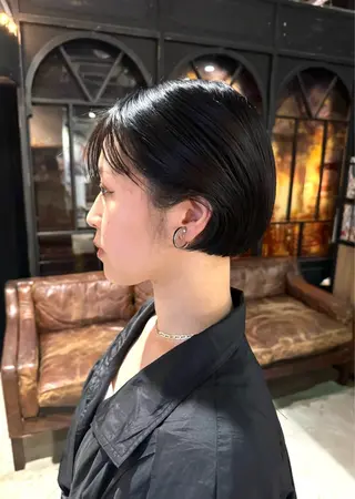 ショート ボブ/ショート カットモデル夏海のヘアスタイル