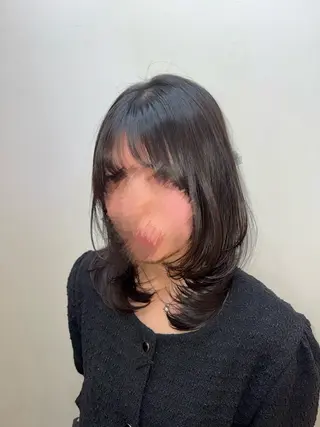 ミディアム ⭐︎ミディアム 深井朱莉⭐︎のヘアスタイル