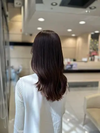 ロング カラー クロスパーマ/うる艶 カラー/Kurumiのヘアスタイル