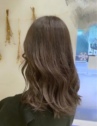 セミロング 🔮韓国ボブ/艶 カラー/あやか🔮のヘアスタイル