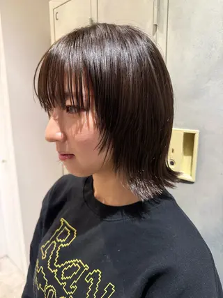 ミディアム カラー loutus 所属・井川和哉 ハイトーン／透明感のヘアスタイル