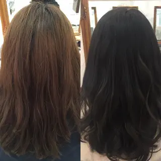 ミディアム カラー sato manamiのヘアスタイル