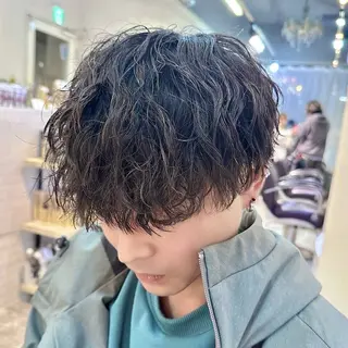 パーマ メンズ パーマ・ハイトーン 特化sayaka🌞のヘアスタイル