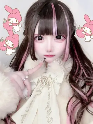 ロング ハイトーンエクステ 🎩カズキ🎩のヘアスタイル