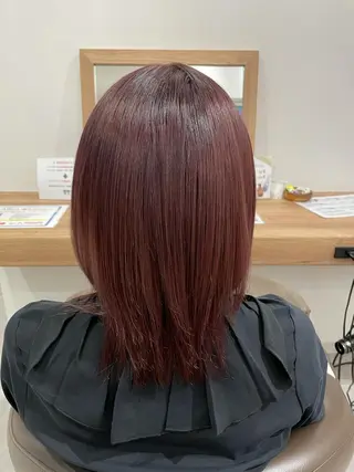 ミディアム カラー riddle hair(駒生)所属・山越 美裕樹のヘアスタイル