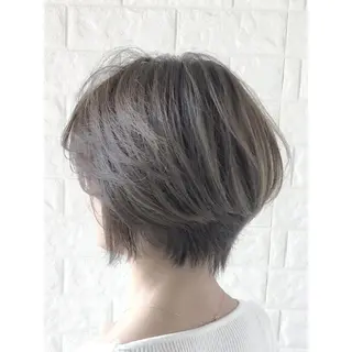 ショート カラー KIZU 髪質改善 オカルト怪談のヘアスタイル