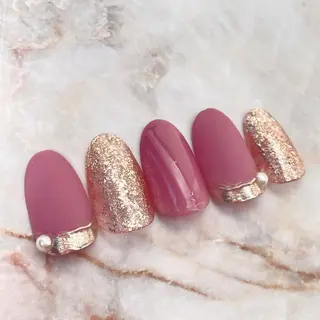 ミディアム Lety total beautyのネイルデザイン