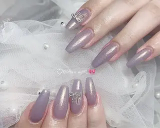ネイル 〜Shine Nail〜【サイナネイル】パラジェル／ 長さだし／持ち込み／ワンホン／フィルイン所属・サイナ🎀 長さだし&デザインのネイルデザイン