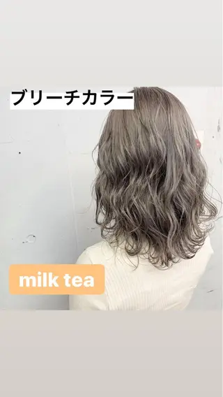 ミディアム カラー ヘアアレンジ 垢抜け案内人 鈴木聖矢✂️のヘアスタイル
