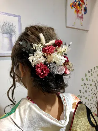 ロング ヘアアレンジ 青野 文香のヘアスタイル