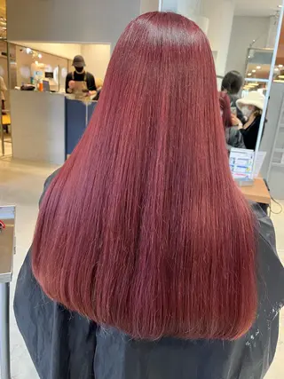 ロング カラー u n aのヘアスタイル