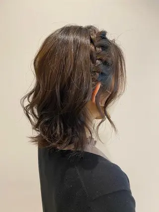 ミディアム ヘアアレンジ 艶髪🌿美髪 大塚礼乃【西荻窪】のヘアスタイル