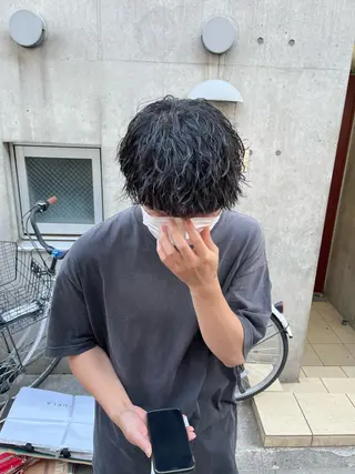 ショート パーマ ヘアアレンジ メンズ メンズパーマの達人 🌟川内絵人のヘアスタイル