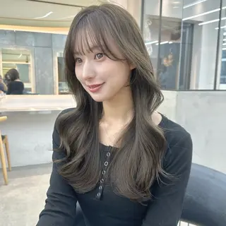 ロング カラー パーマ 縮毛矯正/ レイヤー/橋口のヘアスタイル