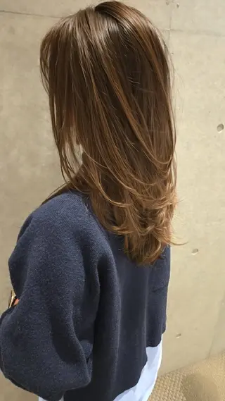 セミロング 田嶋 利範のヘアスタイル