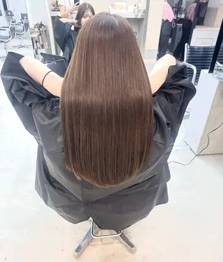 ロング 染谷 遥花のヘアスタイル