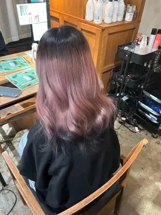 セミロング カラー Friista color所属・moe🎀 梅田美容室のヘアスタイル