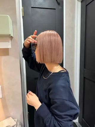 ミディアム カラー 長田 すみれ子のヘアスタイル