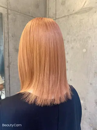 カラー ヘアアレンジ 透明感/韓国風 🤍moeka🤍のヘアスタイル