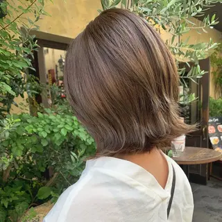 ショート カラー AMI ウルフパーマ/メンズのヘアスタイル