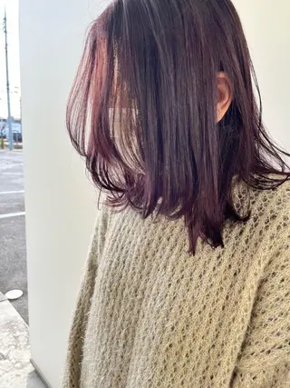 ミディアム 松本 茜のヘアスタイル