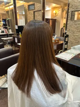 ロング 縮毛矯正&髪質改善/ きょうの🐺のヘアスタイル