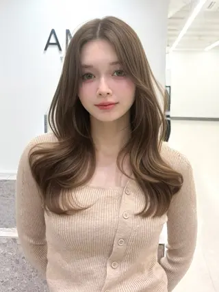 ロング カラー 艶髪/モテヘア🎀 MIHOのヘアスタイル