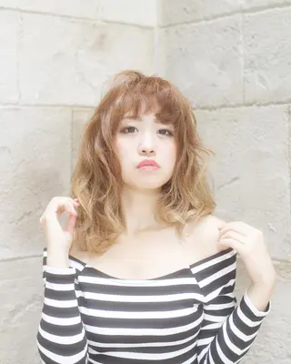 ミディアム カラー パーマ 🌿flencia 丸 和博🌿のヘアスタイル