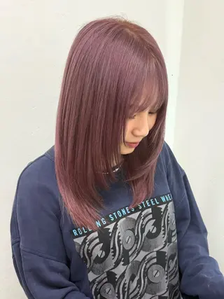 ミディアム カラー 🪐美髪✖️艶カラー 加野彩果🪐のヘアスタイル