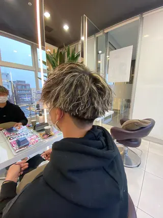 ショート パーマ メンズ メンズサロン/戸塚駅 東口3分/冨田大輝のヘアスタイル