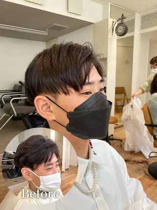 ショート メンズ ❤️パーマ美容師✂︎ 井口美緒のヘアスタイル