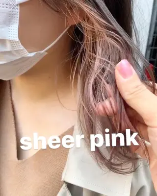 ミディアム カラー ヘアアレンジ la fith所属・rico_by ヘアとアイブロウのヘアスタイル