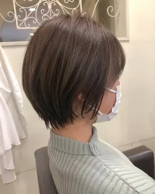 ショート ヤナギウチ エリカのヘアスタイル