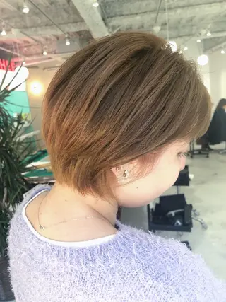 ショート カラー ヘアアレンジ GRAND OMOTESANDOのヘアスタイル